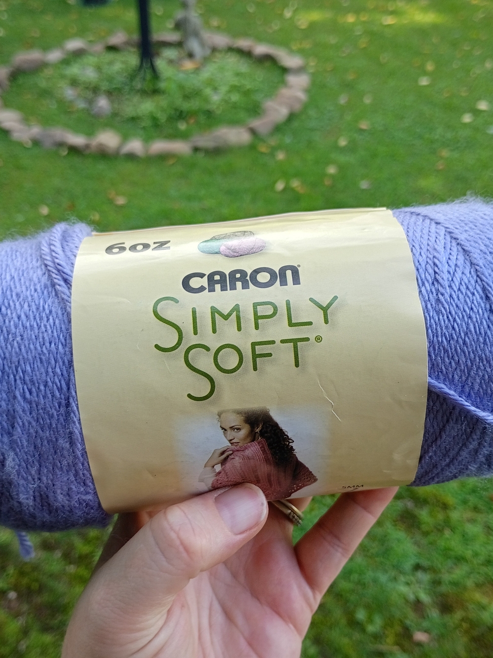 Caron Simply Soft 6 oz Acrylic Yarn Skein Lavender Blue